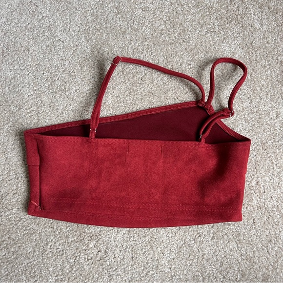 URBAN OUTFITTERS MAROON CROP TOP-XS - Picture 2 of 4
